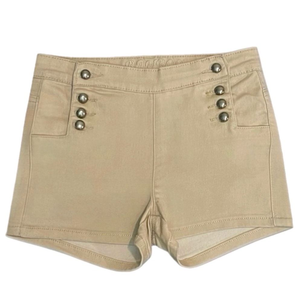 Bamboo Beige Stretch Shorts